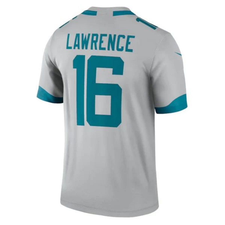 #16 Trevor Lawrence Player J.Jaguars Gray Inverted Legend Football Jerseys football jersey product view 1