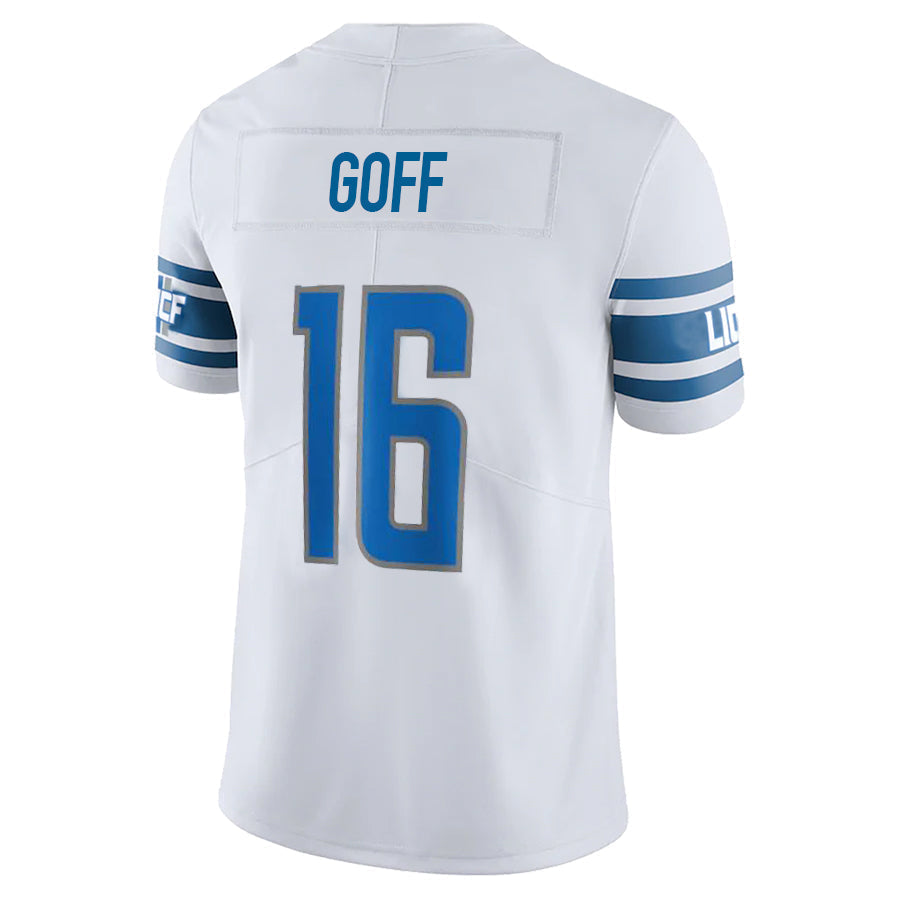 D.Lions #16 Jared Goff Player White Team Legend Stitched Football Jerseys football jersey product view 1