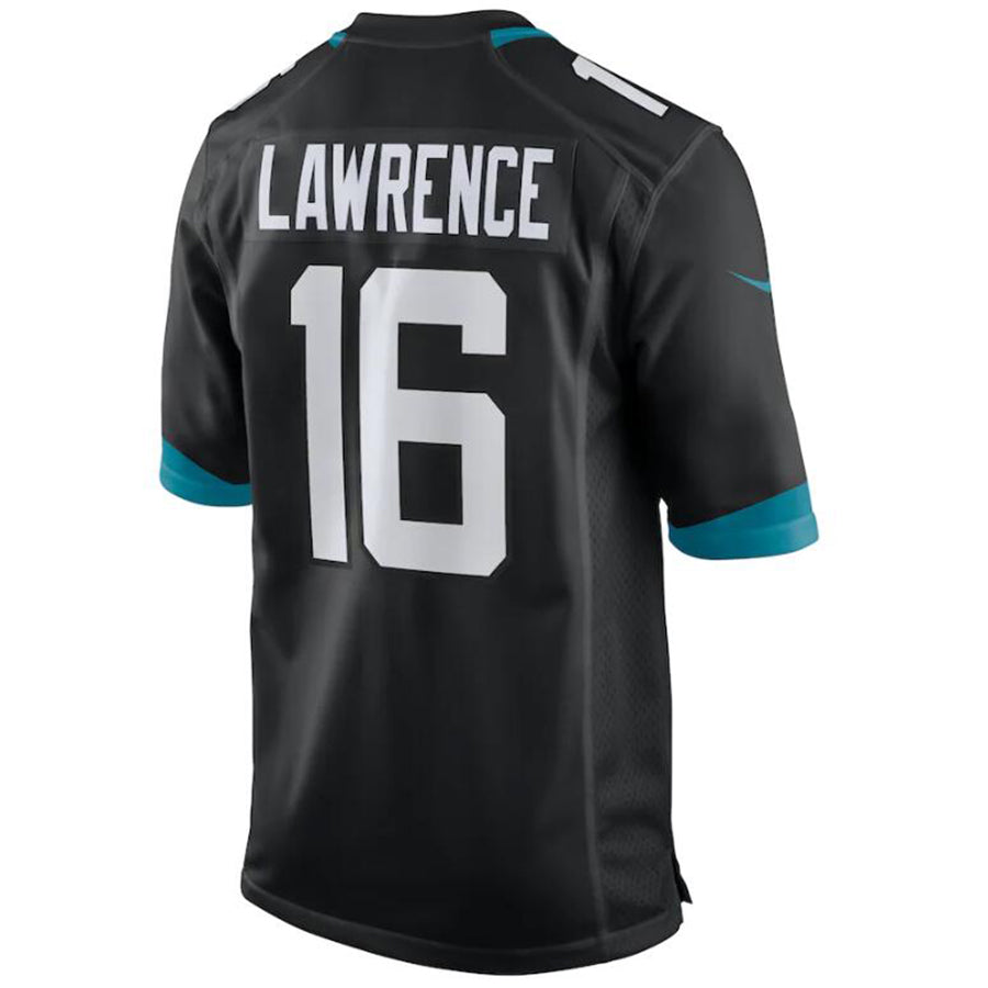 #16 Trevor Lawrence Player J.Jaguars Black Game Football Jerseys football jersey product view 1