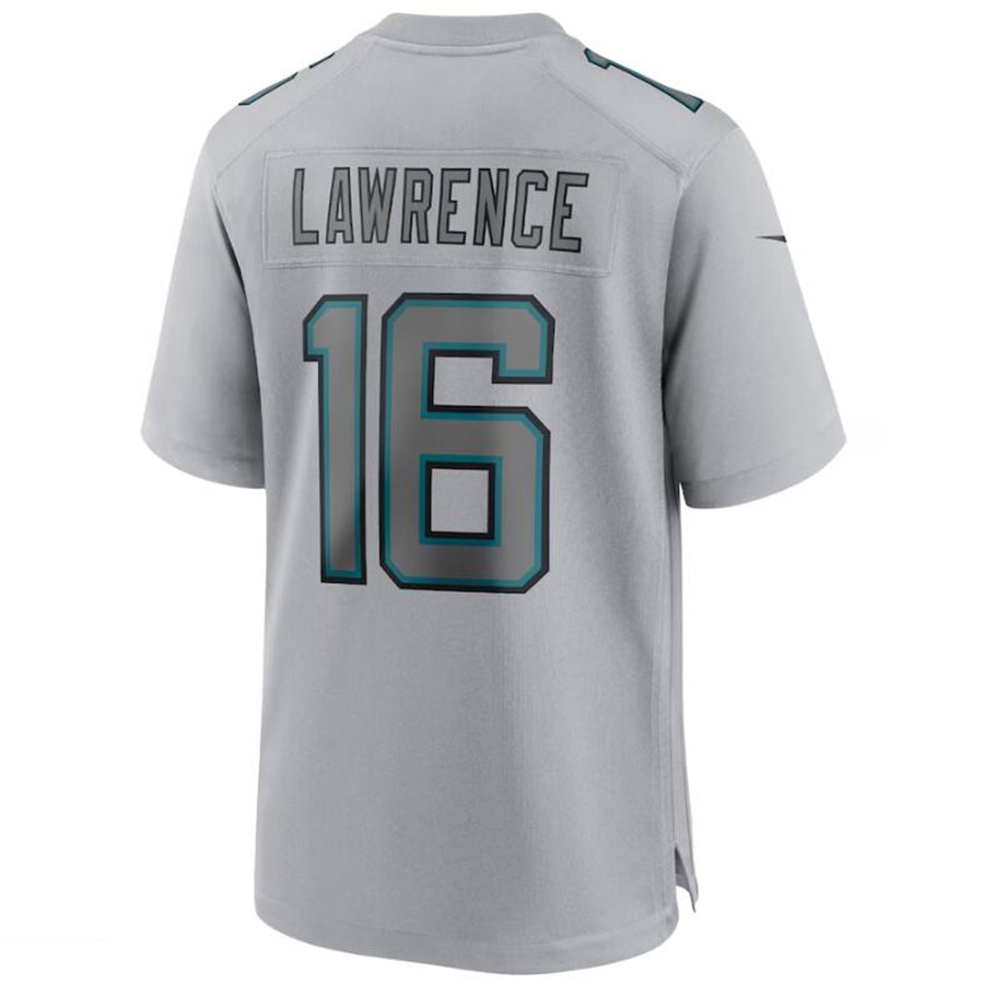 #16 Trevor Lawrence Player J.Jaguars Gray Game Football Jerseys football jersey product view 1