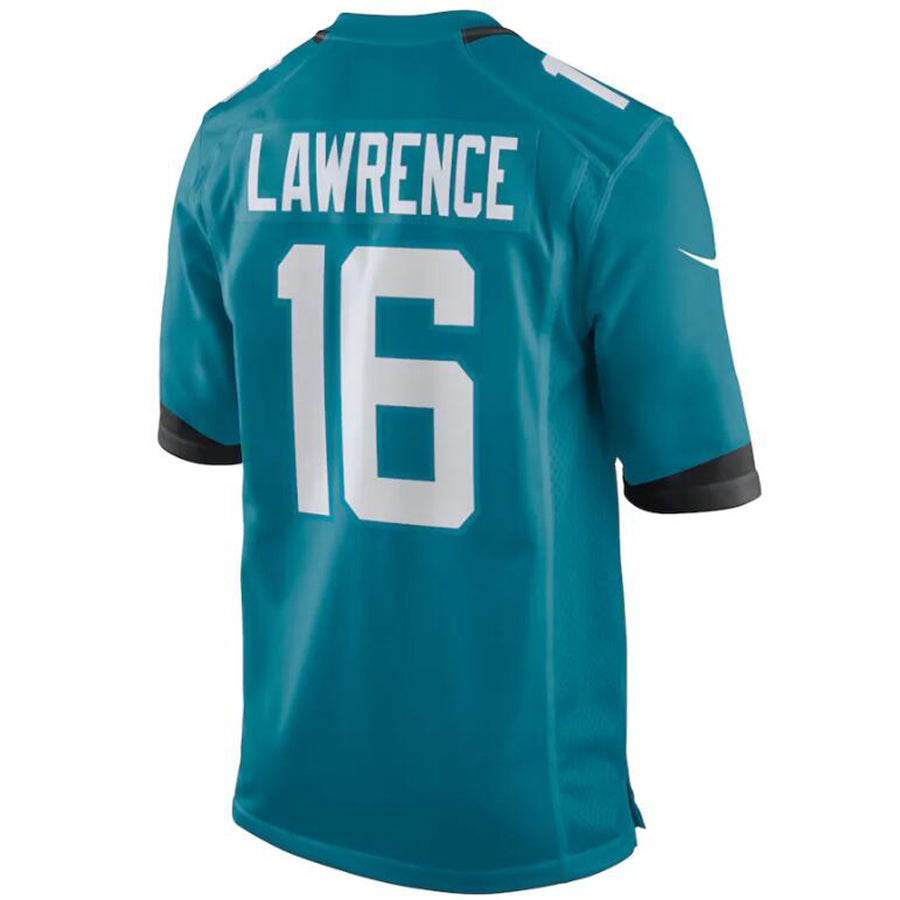 #16 Trevor Lawrence Player J.Jaguars Teal Game Football Jerseys football jersey product view 1