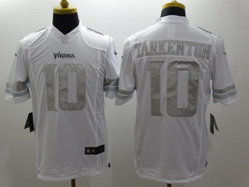 Men's Minnesota Vikings Fran Tarkenton #10 White Game Jersey1 football jersey product view 1
