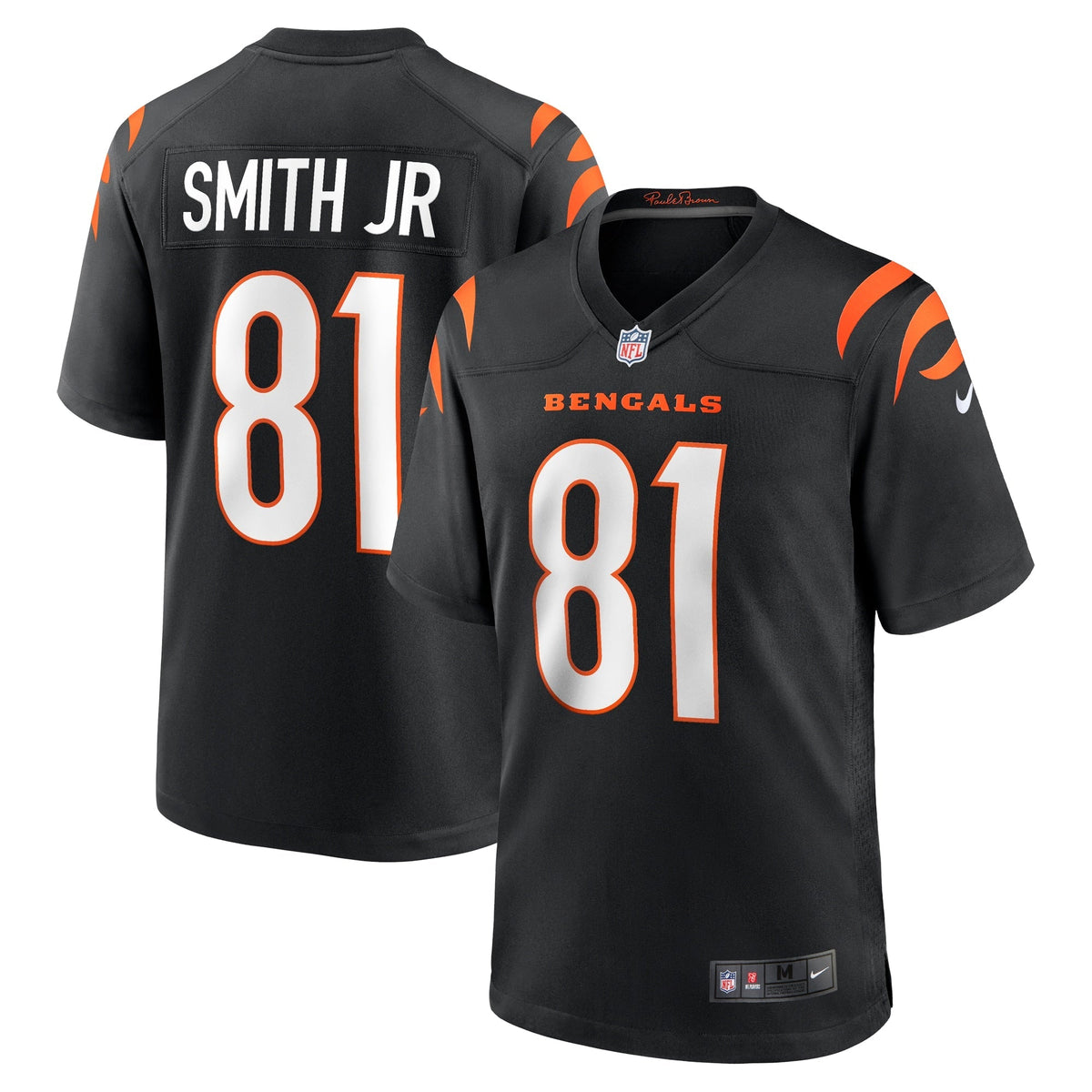 Irv Smith Jr. Cincinnati Bengals Nike Game Jersey - Black football jersey product view 1