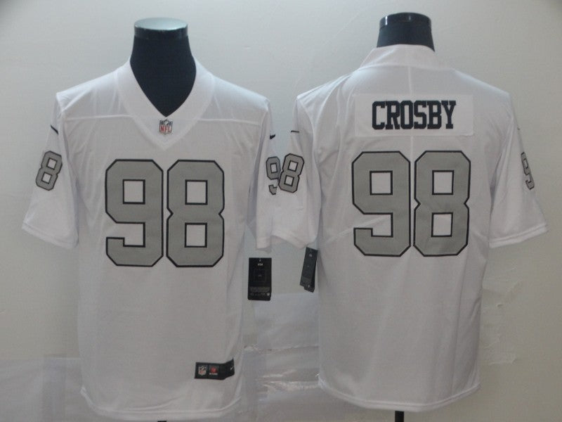 Men's Las Vegas Raiders Maxx Crosby #98 White Alternate Game Jersey1 football jersey product view 1