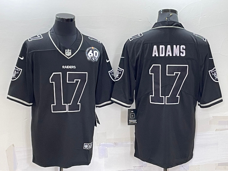 Men's Las Vegas Raiders Davante Adams #17 Black Game Jersey1 football jersey product view 1