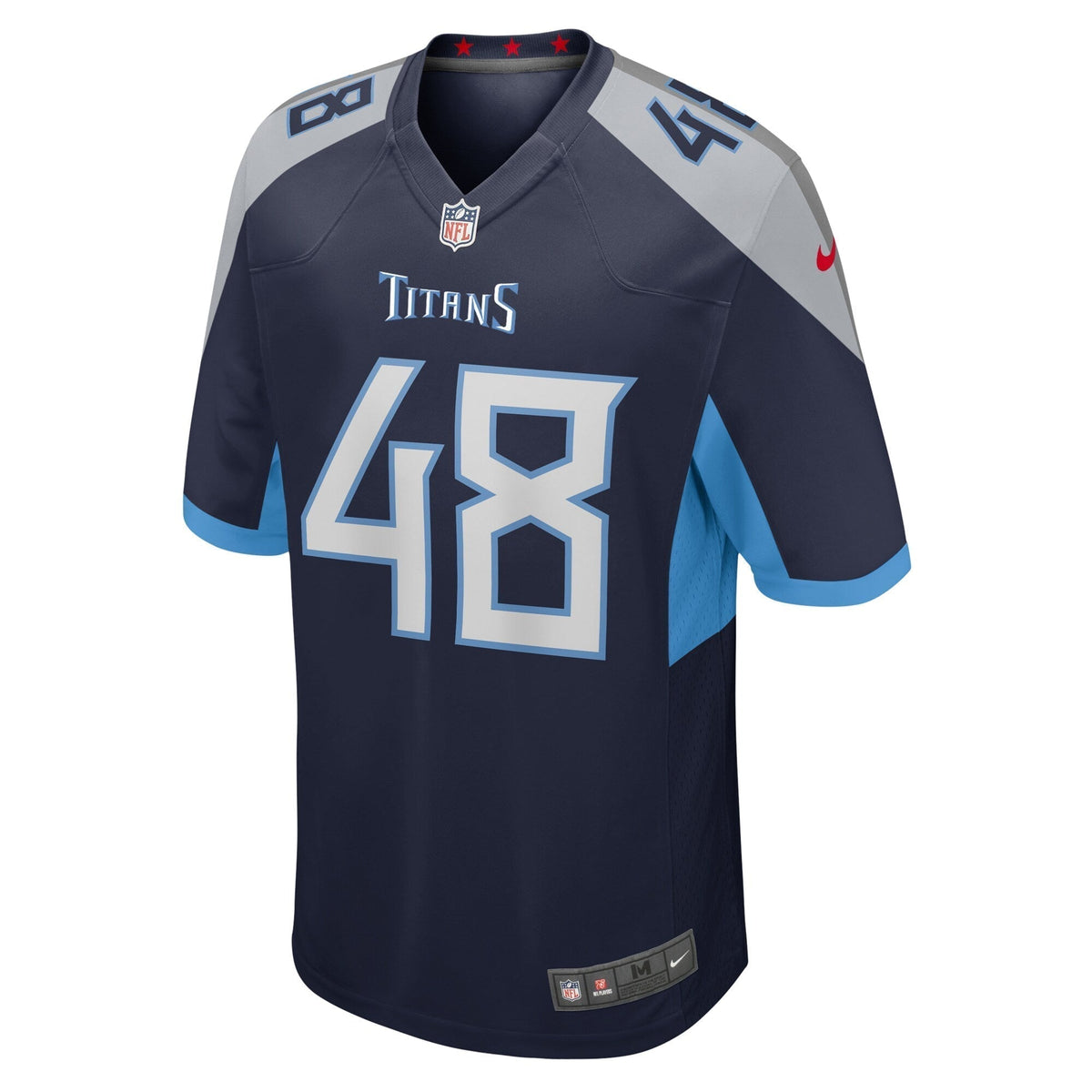 Beau Brinkley Tennessee Titans Nike Game Jersey - Navy football jersey product view 2