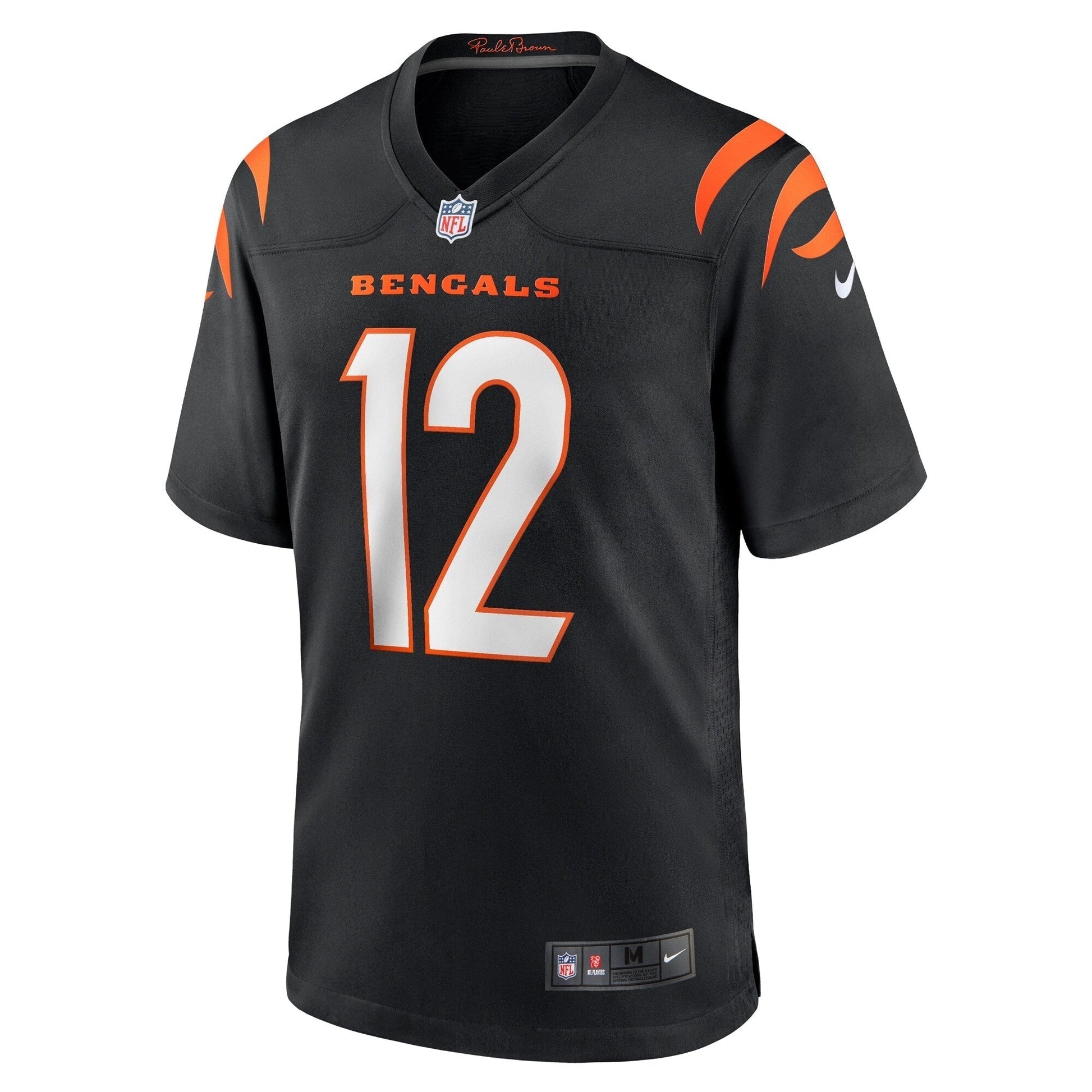 Shedrick Jackson Cincinnati Bengals Nike Team Game Jersey - Black football jersey product view 2