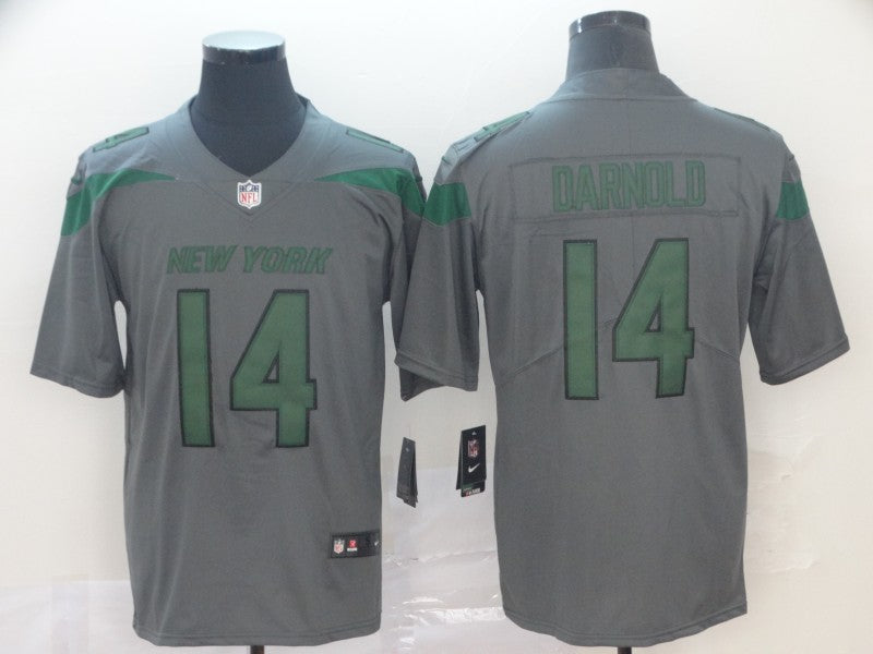 Men's New York Jets Sam Darnold #14 Gray Game Jersey1 football jersey product view 1