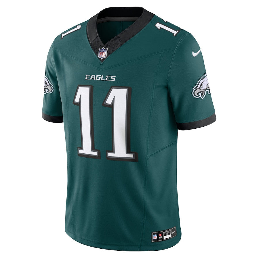A.J. Brown Philadelphia Eagles Vapor F.U.S.E. Limited Jersey - Midnight Green football jersey product view 2