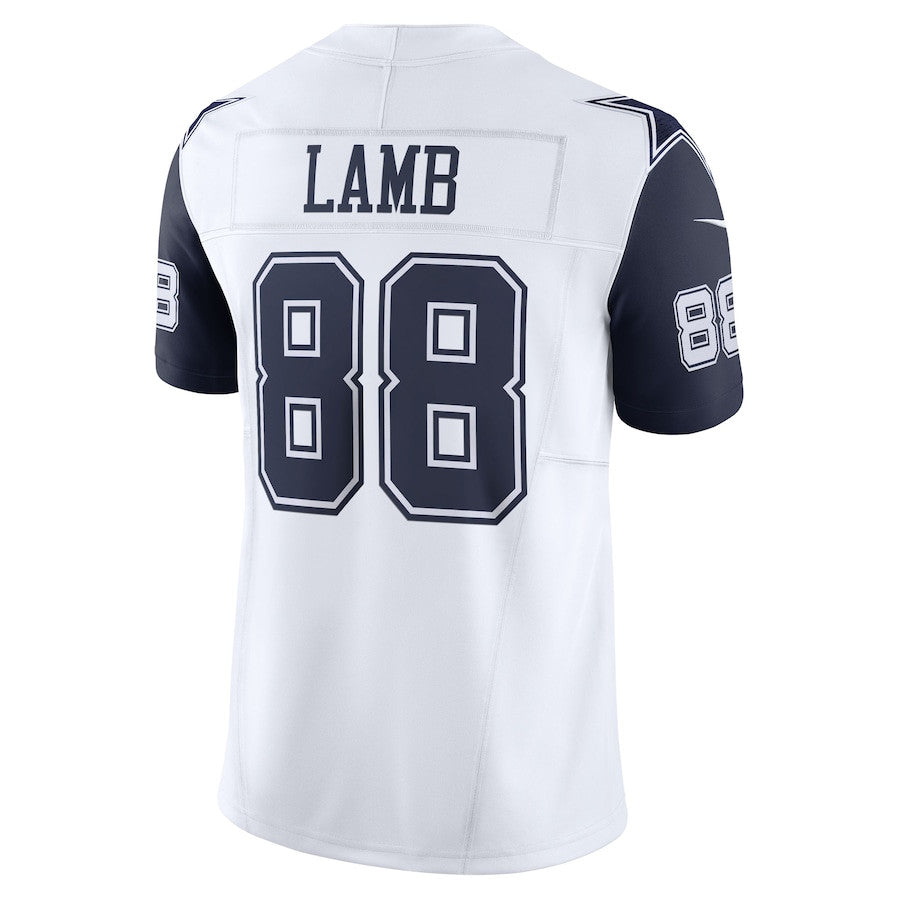 CeeDee Lamb Dallas Cowboys Vapor F.U.S.E. Limited Jersey - White football jersey product view 3