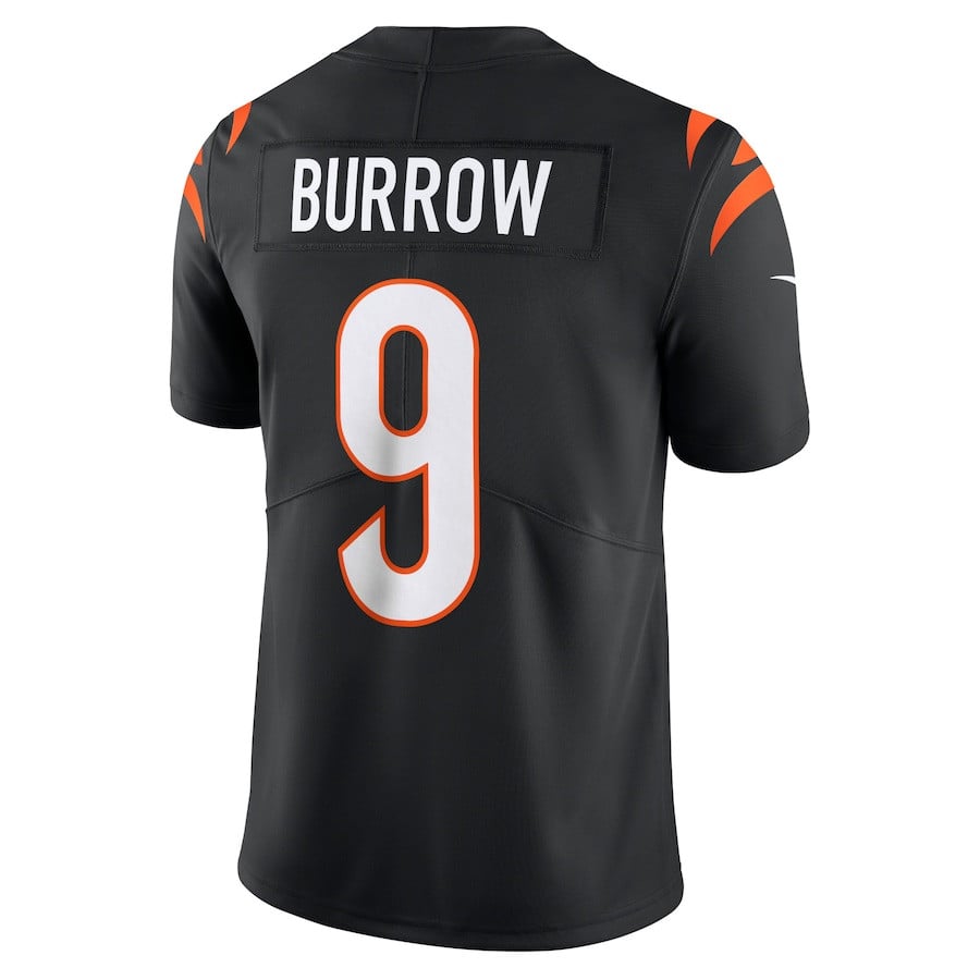 Joe Burrow Cincinnati Bengals Vapor Untouchable Limited Jersey - Black football jersey product view 3