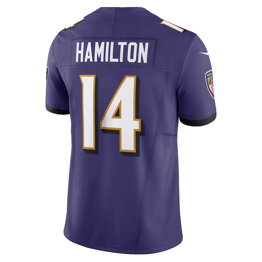 Kyle Hamilton Baltimore Ravens Vapor F.U.S.E. Limited Jersey - Purple football jersey product view 3