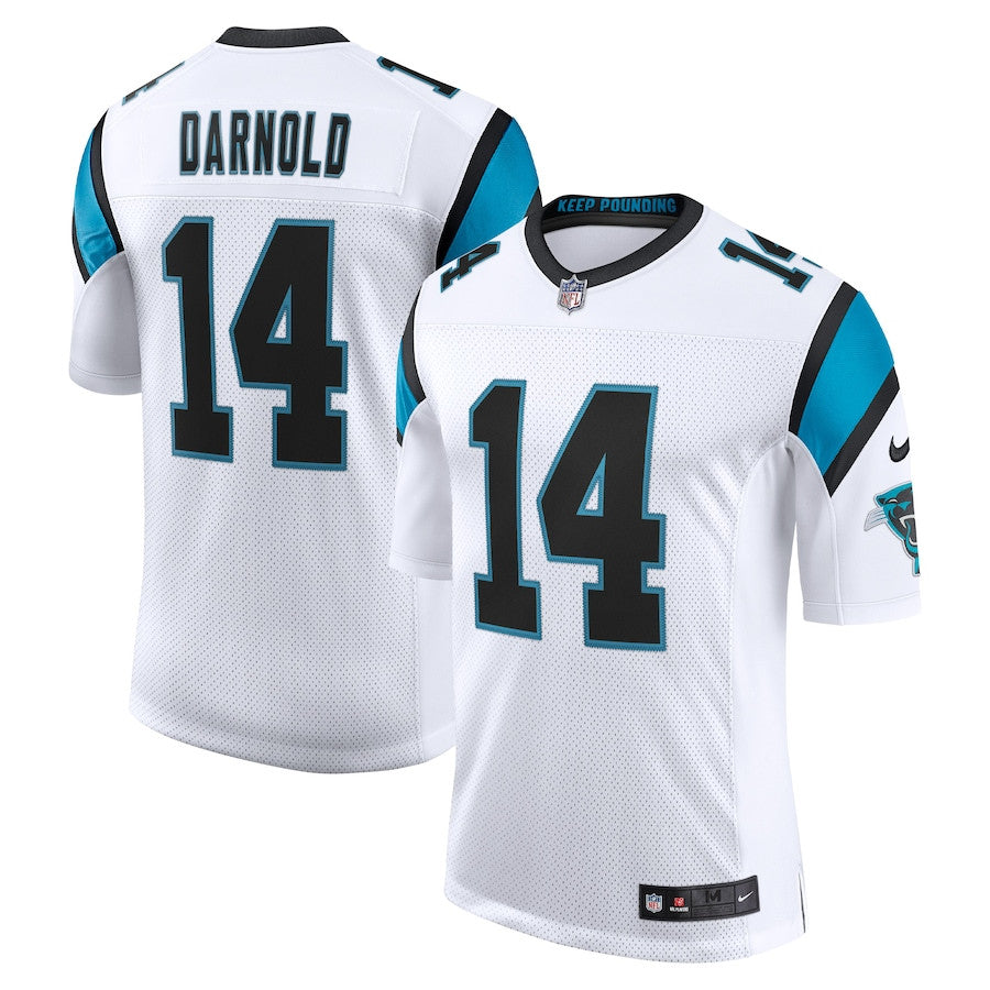 Sam Darnold Carolina Panthers Vapor Limited Jersey - White football jersey product view 1