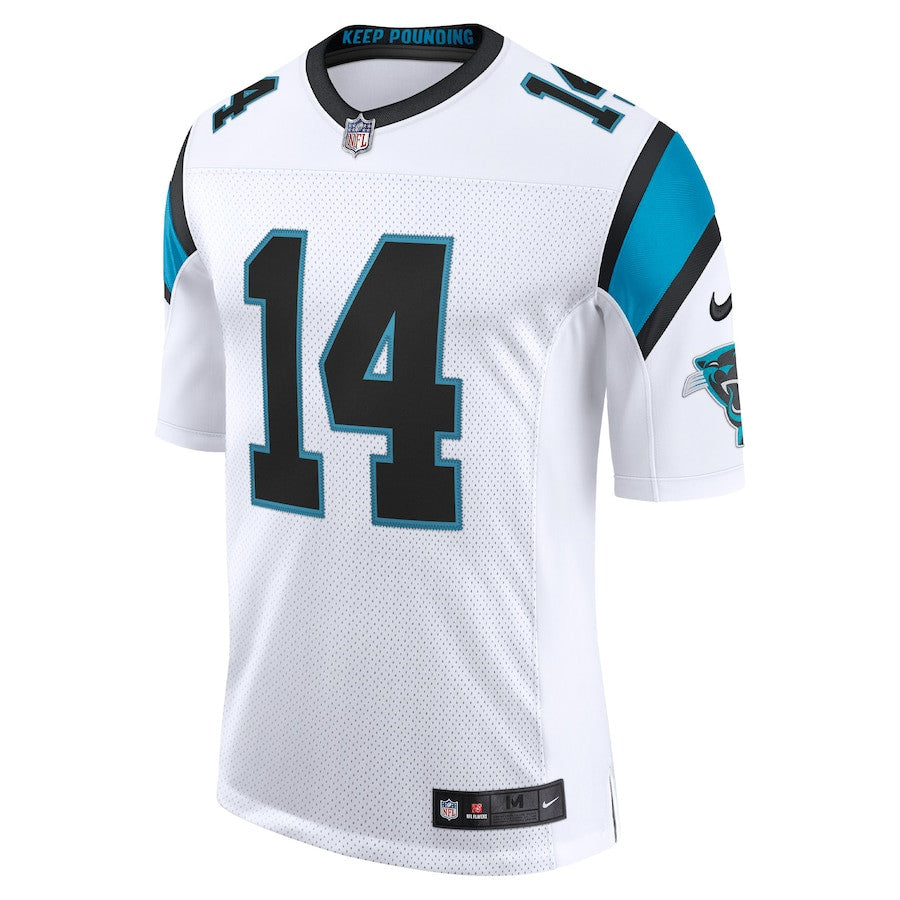 Sam Darnold Carolina Panthers Vapor Limited Jersey - White football jersey product view 2