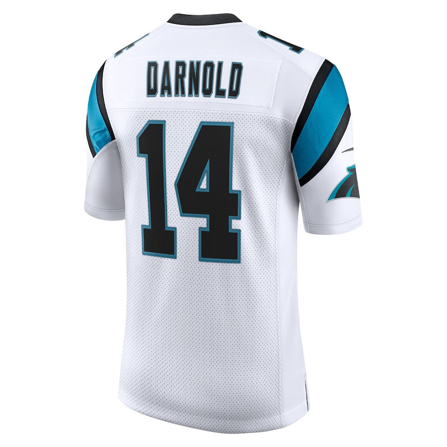 Sam Darnold Carolina Panthers Vapor Limited Jersey - White football jersey product view 3