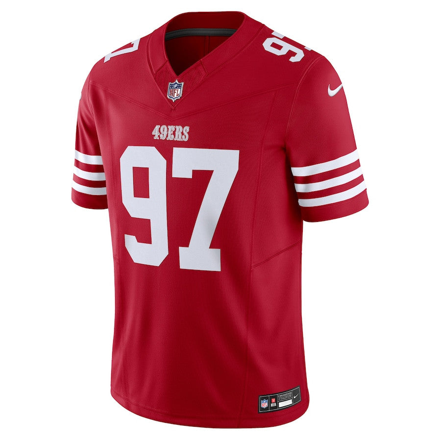Nick Bosa San Francisco 49ers Vapor F.U.S.E. Limited Jersey - Scarlet football jersey product view 2