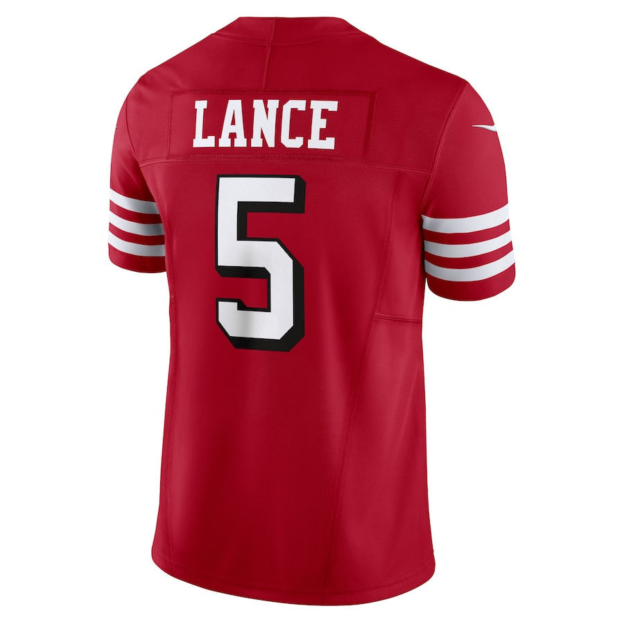 Trey Lance San Francisco 49ers Vapor F.U.S.E. Limited Jersey - Scarlet football jersey product view 3