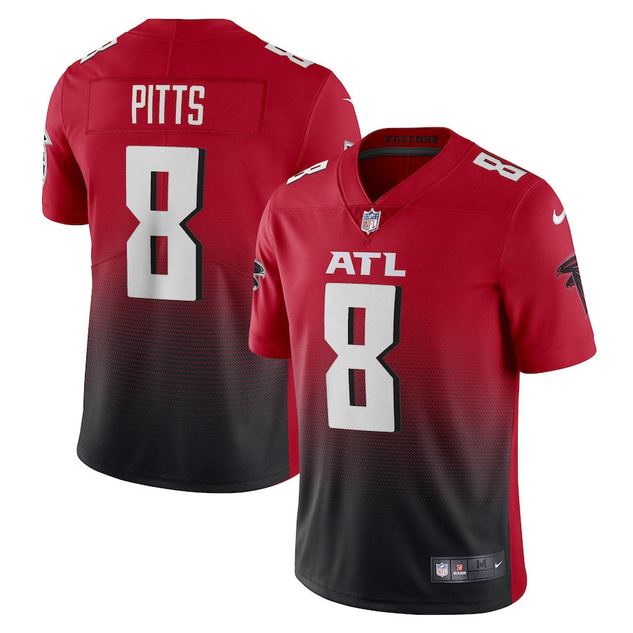 Kyle Pitts Atlanta Falcons Alternate 2 Vapor Limited Jersey - Red football jersey product view 1