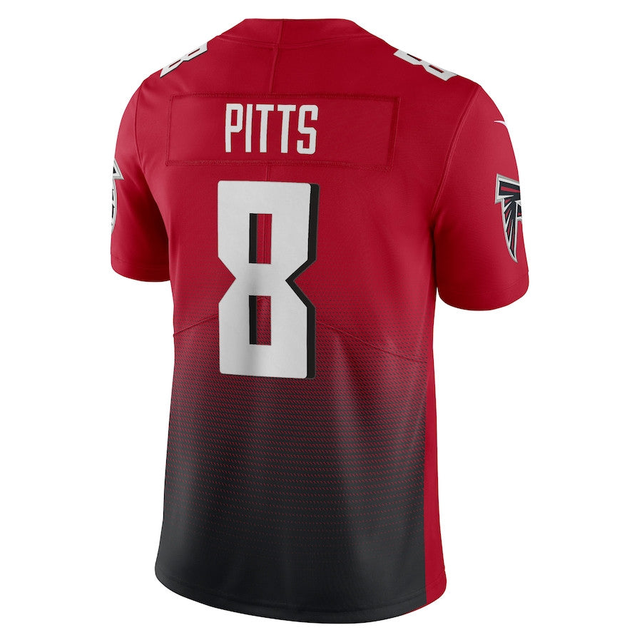 Kyle Pitts Atlanta Falcons Alternate 2 Vapor Limited Jersey - Red football jersey product view 3