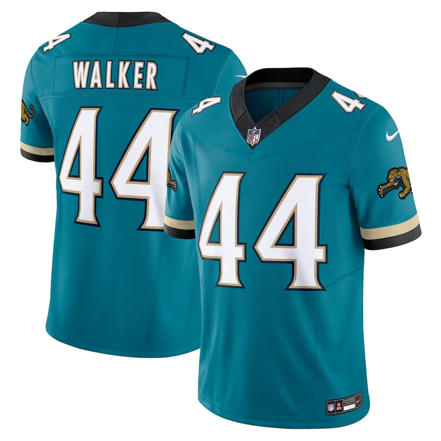 Travon Walker Jacksonville Jaguars Prowler Throwback Vapor F.U.S.E. Limited Jersey - Teal football jersey product view 1