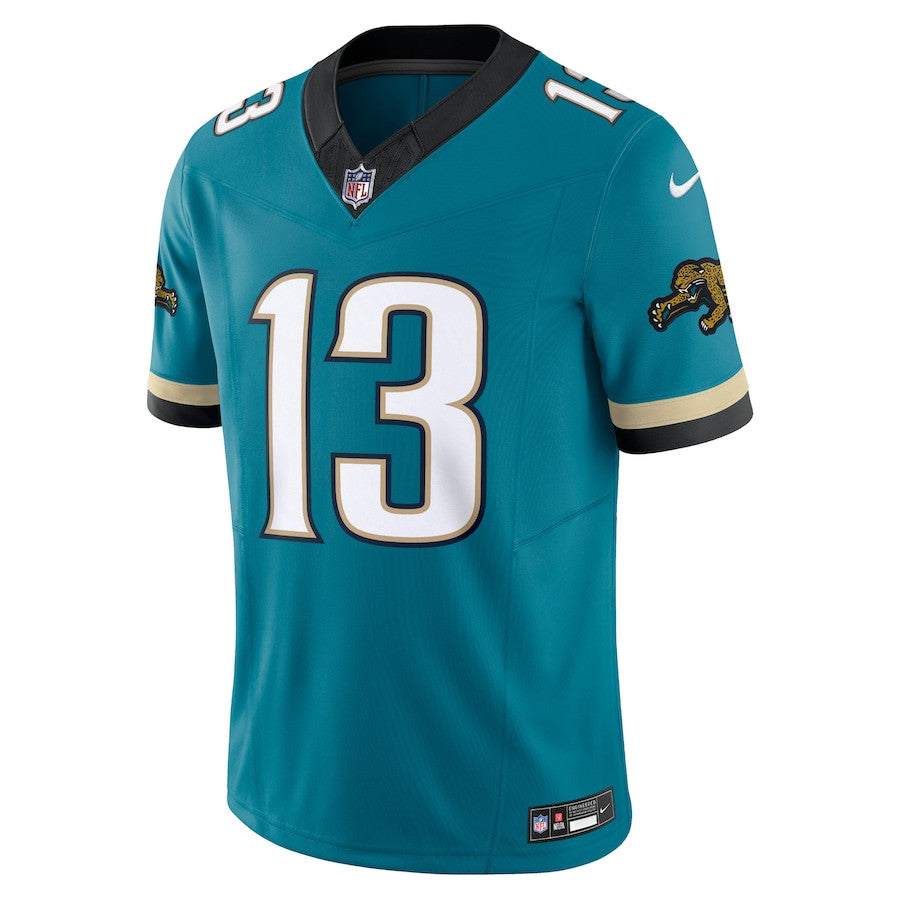 Christian Kirk Jacksonville Jaguars Prowler Throwback Vapor F.U.S.E. Limited Jersey - Teal football jersey product view 2