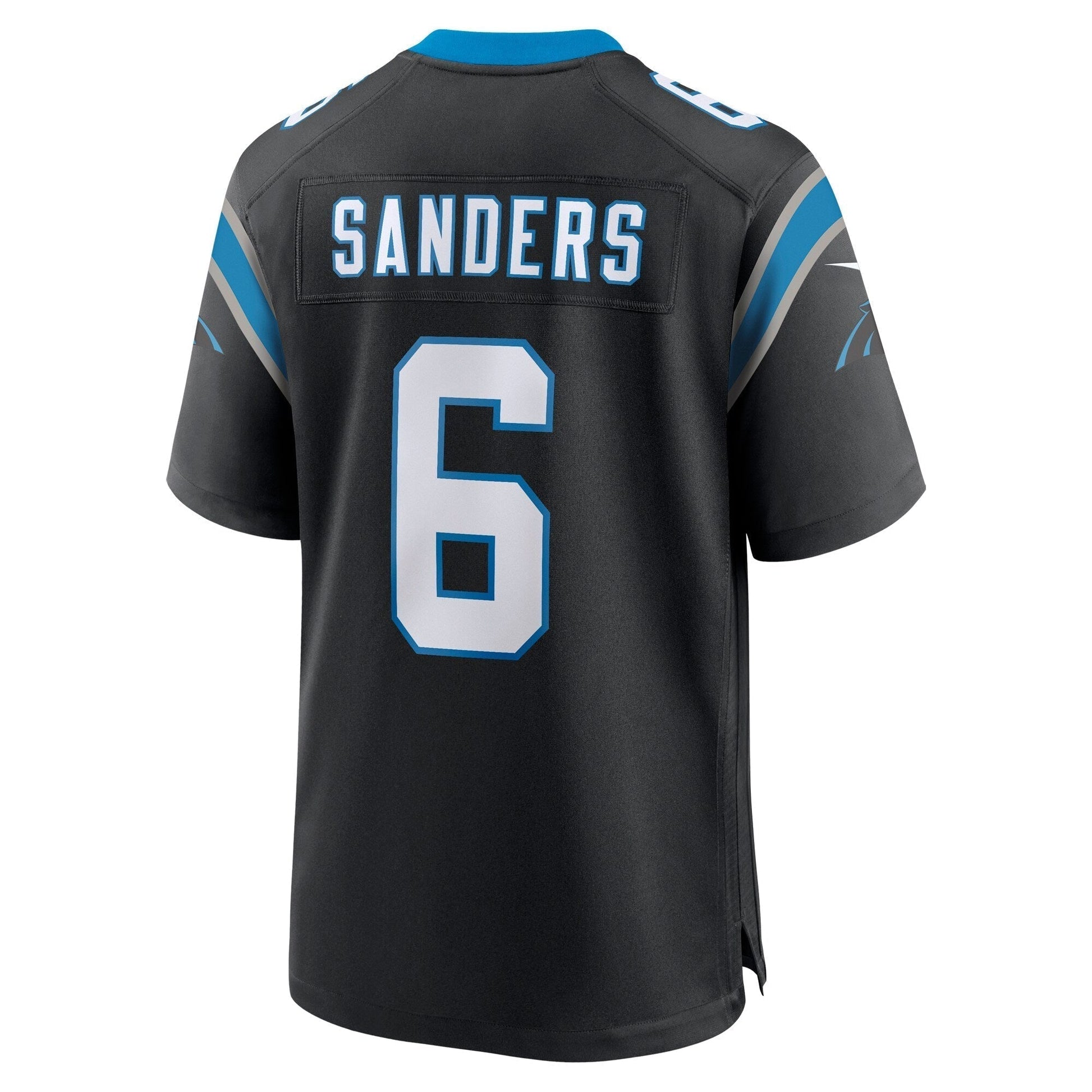 Miles Sanders Carolina Panthers Nike Game Jersey - Black football jersey product view 3