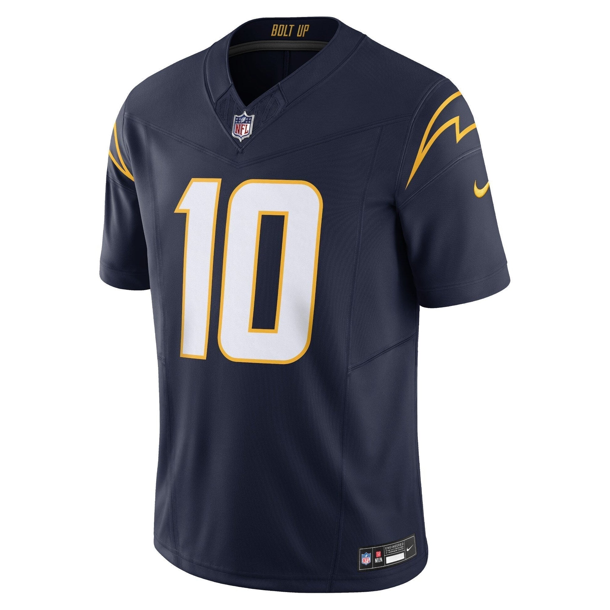 Justin Herbert Los Angeles Chargers Nike Vapor F.U.S.E. Limited Jersey - Navy football jersey product view 2