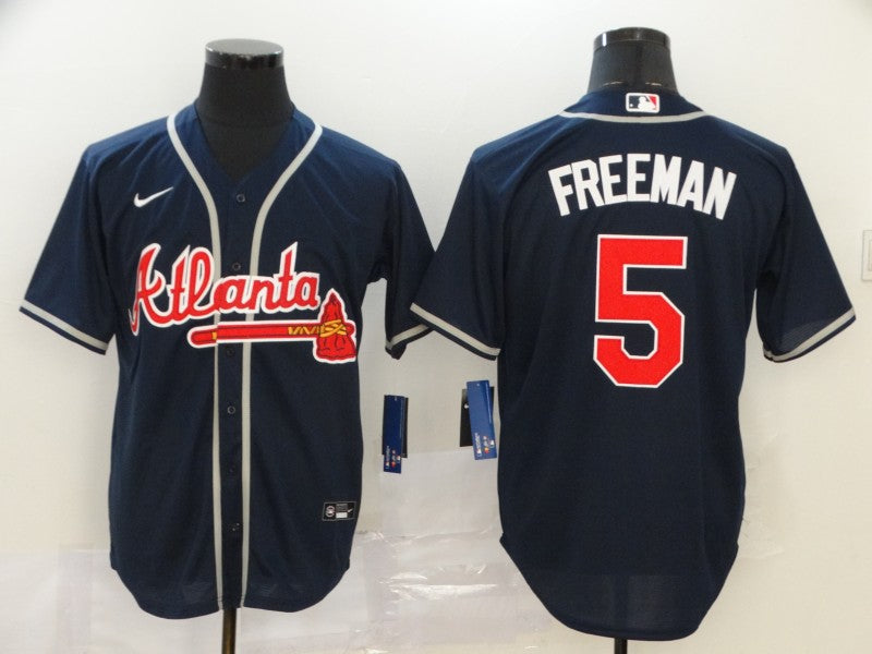 Men's Atlanta Braves Freedie Freeman #5 MLB White Replica Jersey1 baseball jersey product view 1