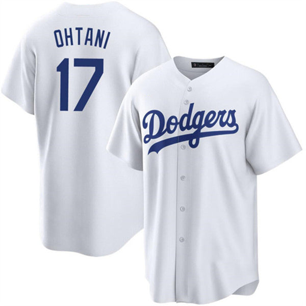 Los Angeles Dodgers #17 Shohei Ohtani White Home Authentic Patch Jersey Baseball Jerseys baseball jersey product view 1