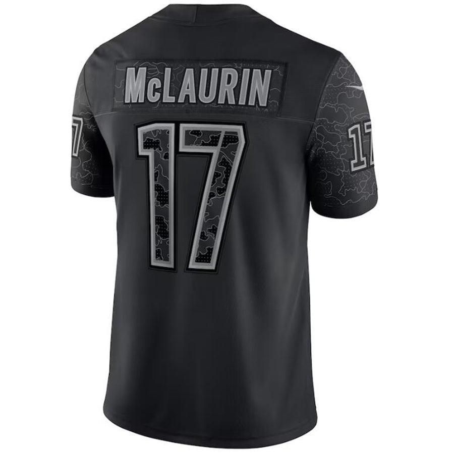 W.Commanders #17 Terry McLaurin Black Stitched Player Game Football Jerseys football jersey product view 1