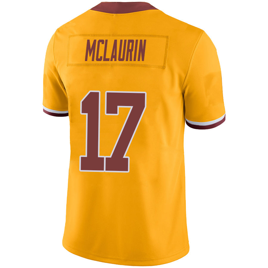 W.Commanders #17 Terry McLaurin Gold Stitched Player Vapor Game Football Jerseys football jersey product view 1