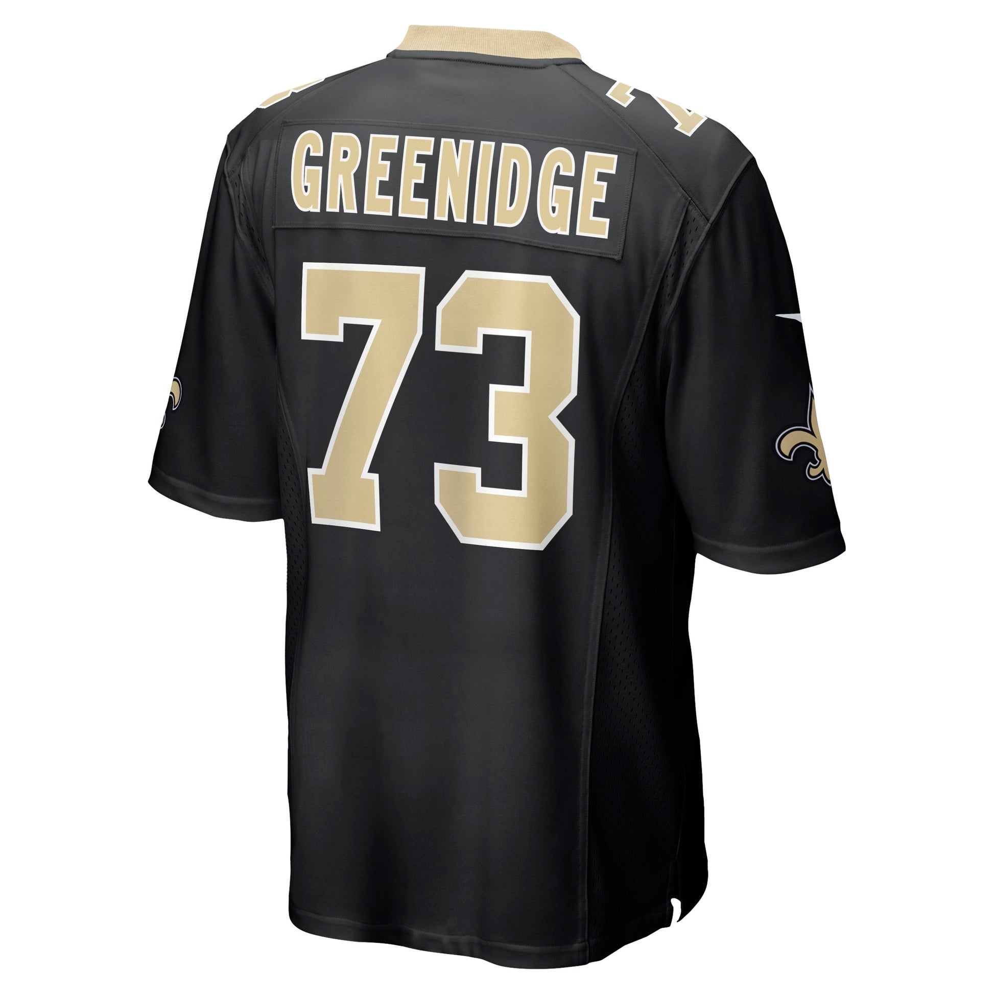 Ethan Greenidge New Orleans Saints Nike Game Jersey - Black football jersey product view 3