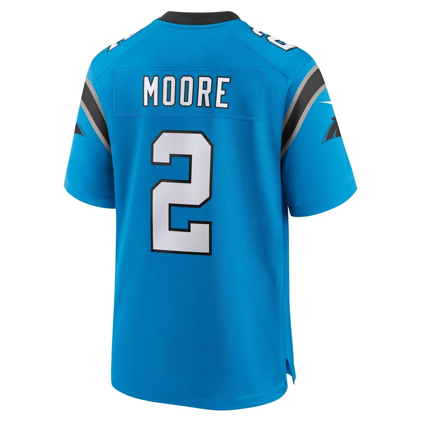 D.J. Moore Carolina Panthers Nike Alternate Game Jersey - Blue football jersey product view 3