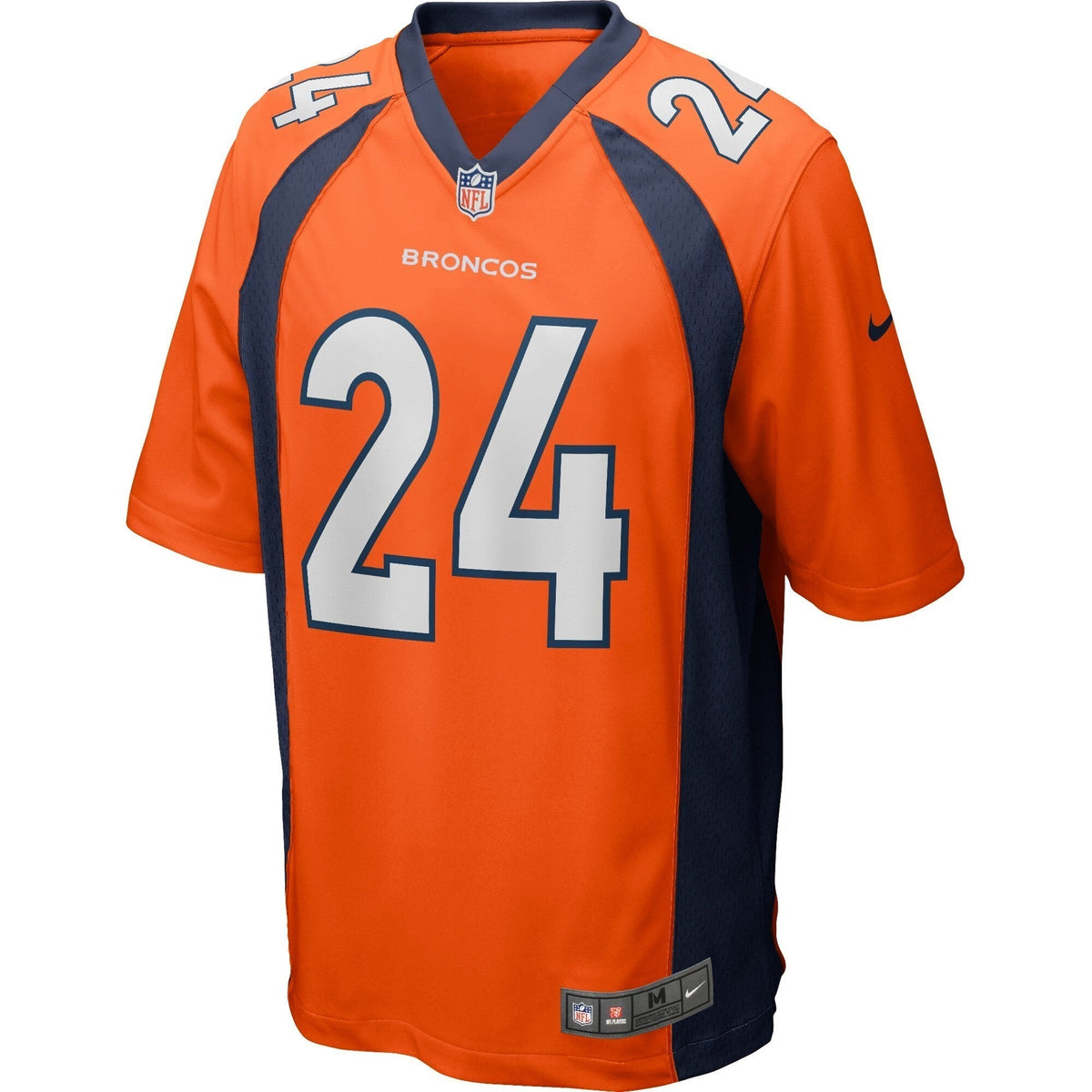 Champ Bailey Denver Broncos Nike Game Retired Jersey - Orange football jersey product view 2