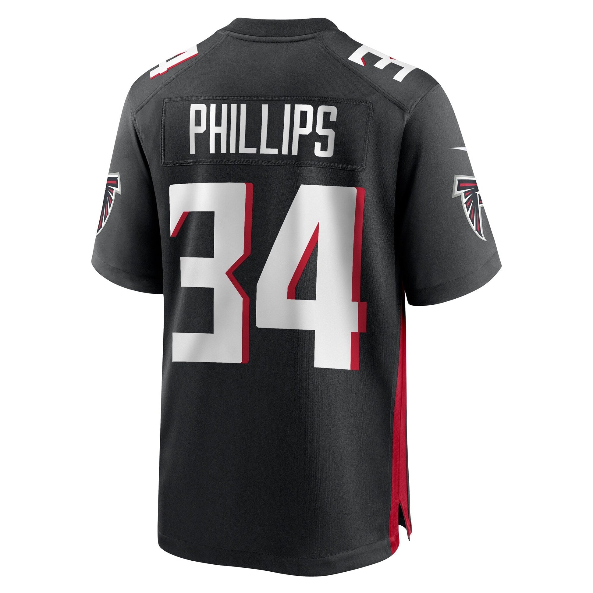 Clark Phillips III Atlanta Falcons Nike Team Game Jersey - Black football jersey product view 3