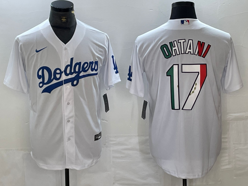 Men's Los Angeles Dodgers Shohei Ohtani White Player Jersey1 baseball jersey product view 1