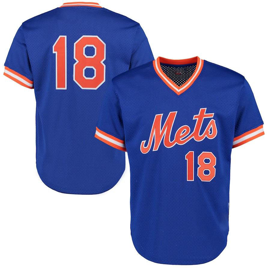 New York Mets #18 Darryl Strawberry Royal Alternate Replica Player Jersey Baseball Jerseys baseball jersey product view 1
