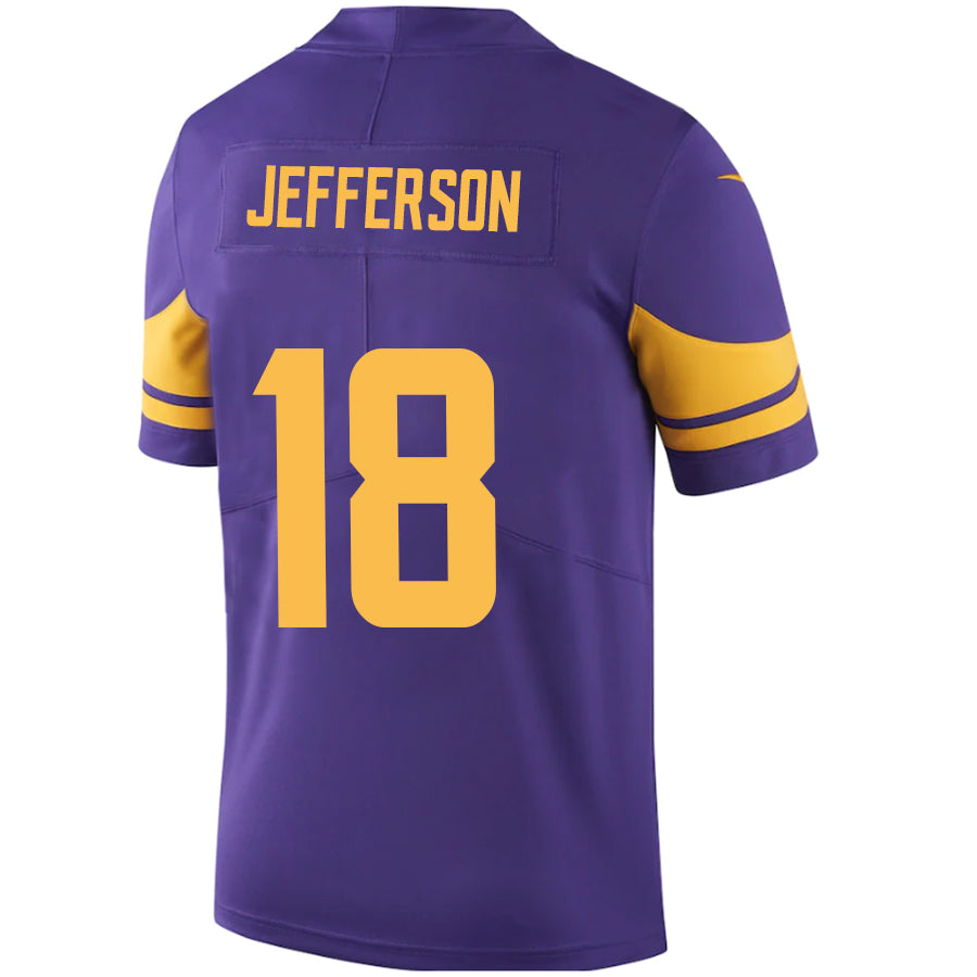 #18 Justin Jefferson Player MN.Vikings Purple Legend Game Stitched Football Jerseys football jersey product view 1