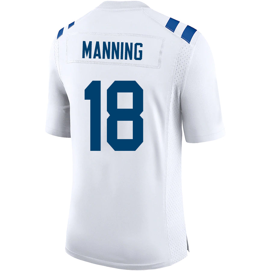IN.Colts #18 Peyton Manning Player White Game Stitched Football Jerseys football jersey product view 1