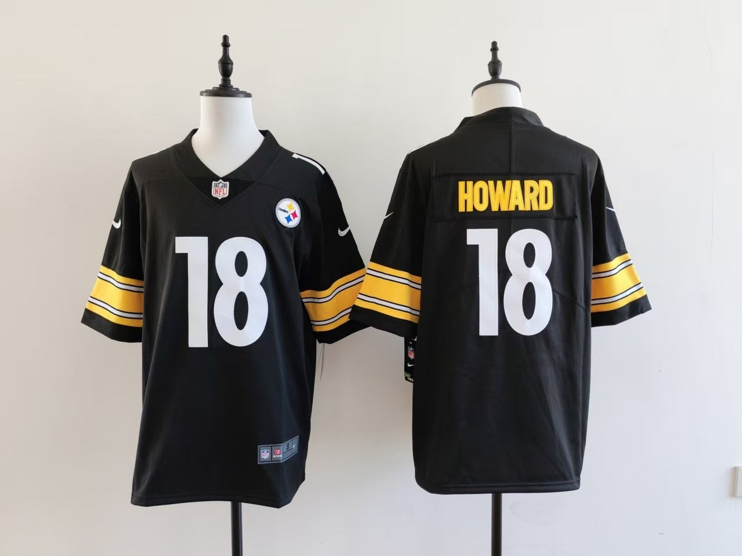 Men's Pittsburgh Steelers Will Howard Nike Jersey - Black football jersey product view 1