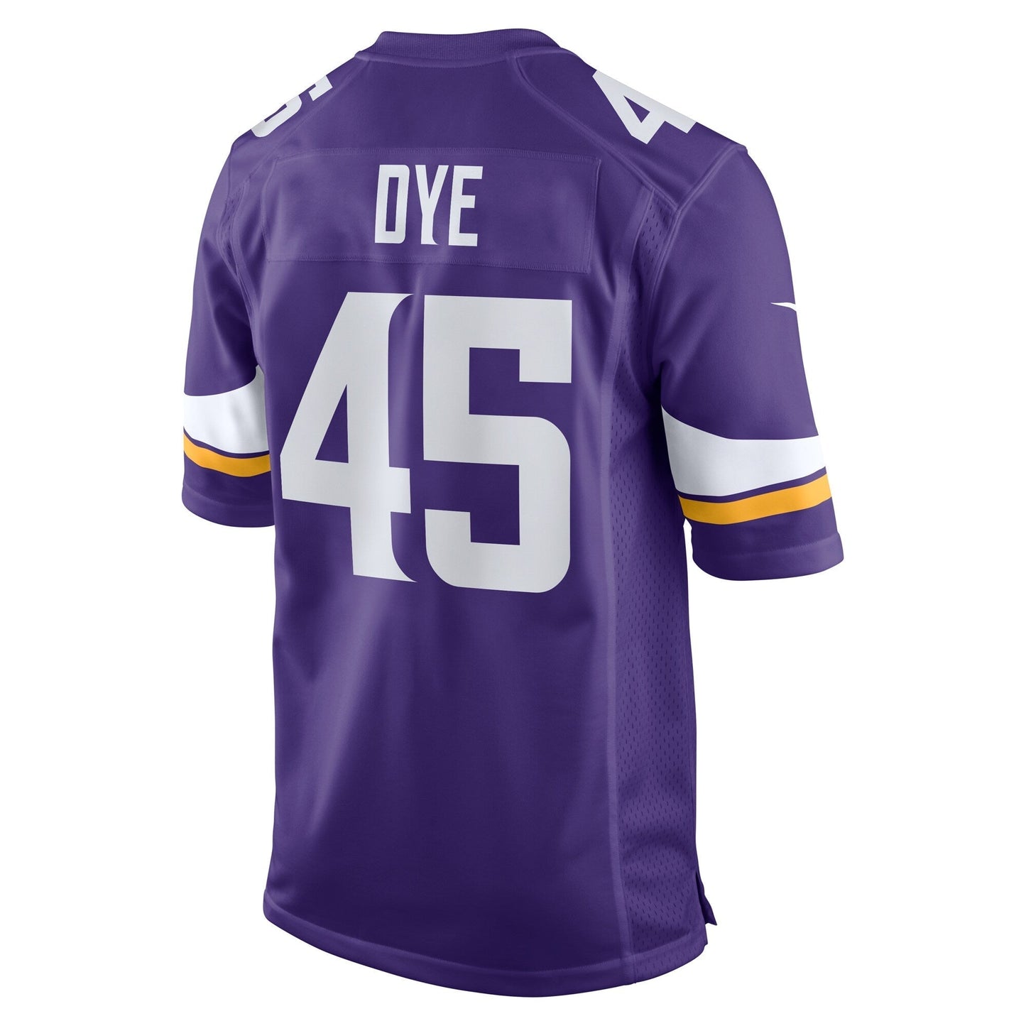 Troy Dye Minnesota Vikings Nike Game Jersey - Purple football jersey product view 3