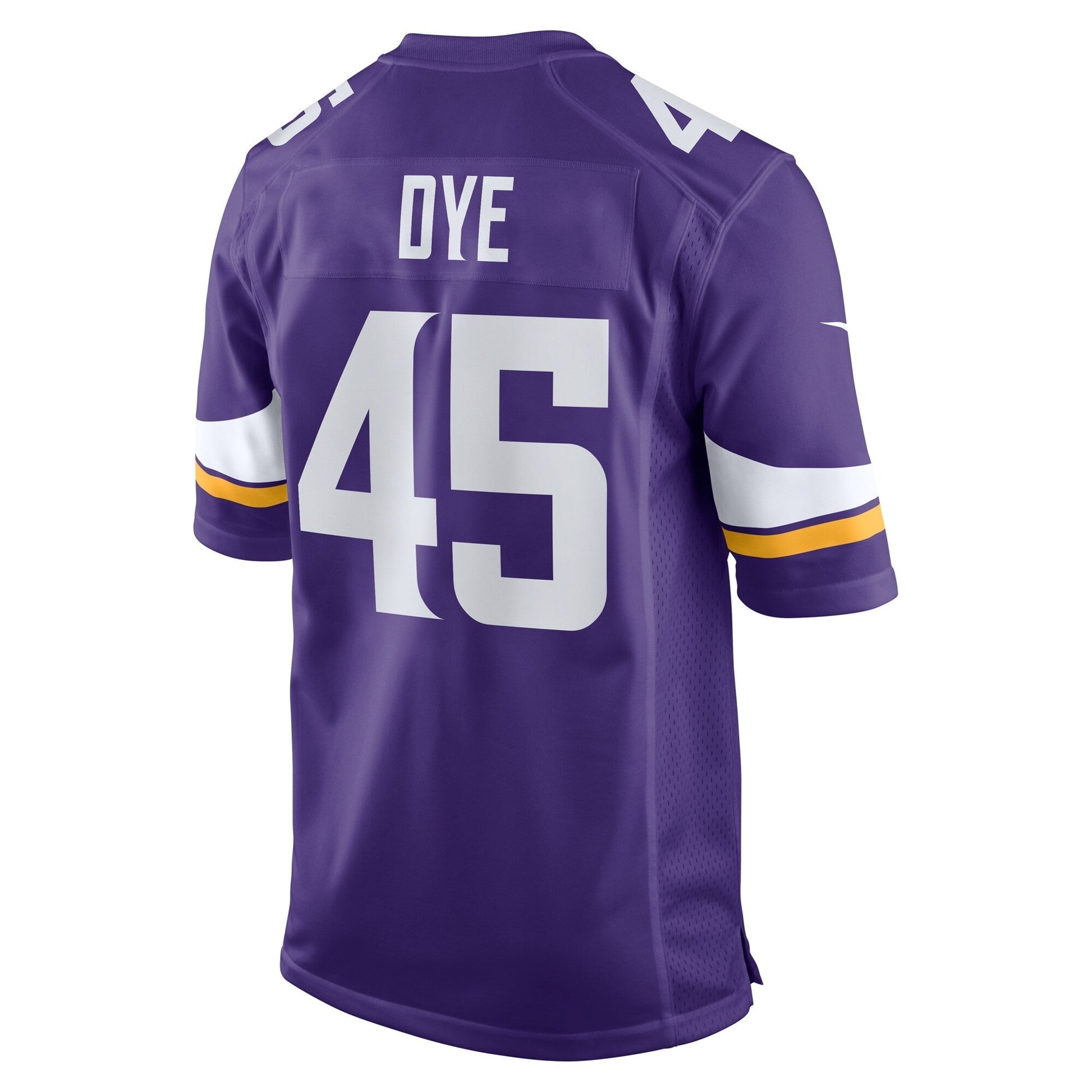 Troy Dye Minnesota Vikings Nike Game Jersey - Purple football jersey product view 3