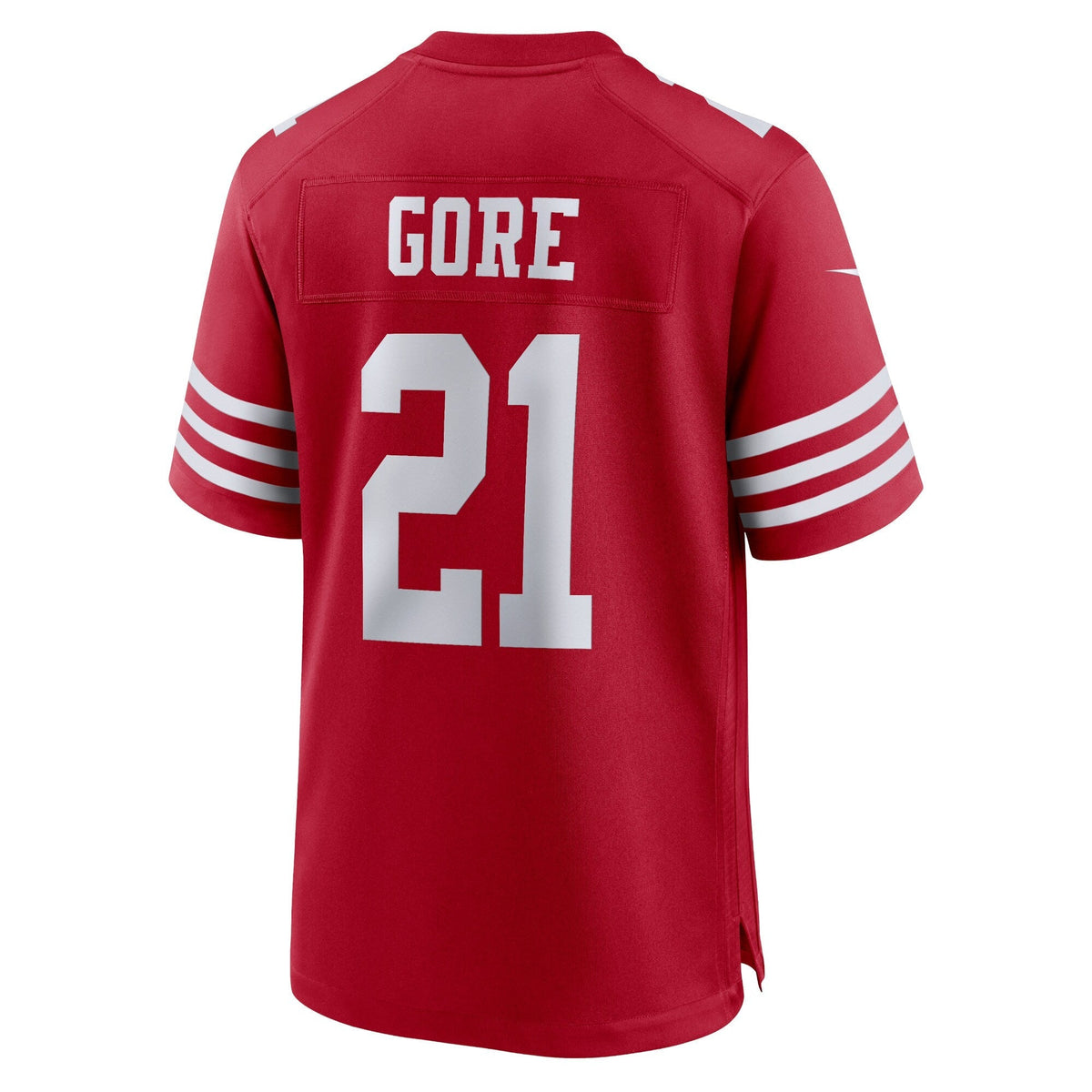 Frank Gore San Francisco 49ers Nike Retired Game Jersey - Scarlet football jersey product view 3