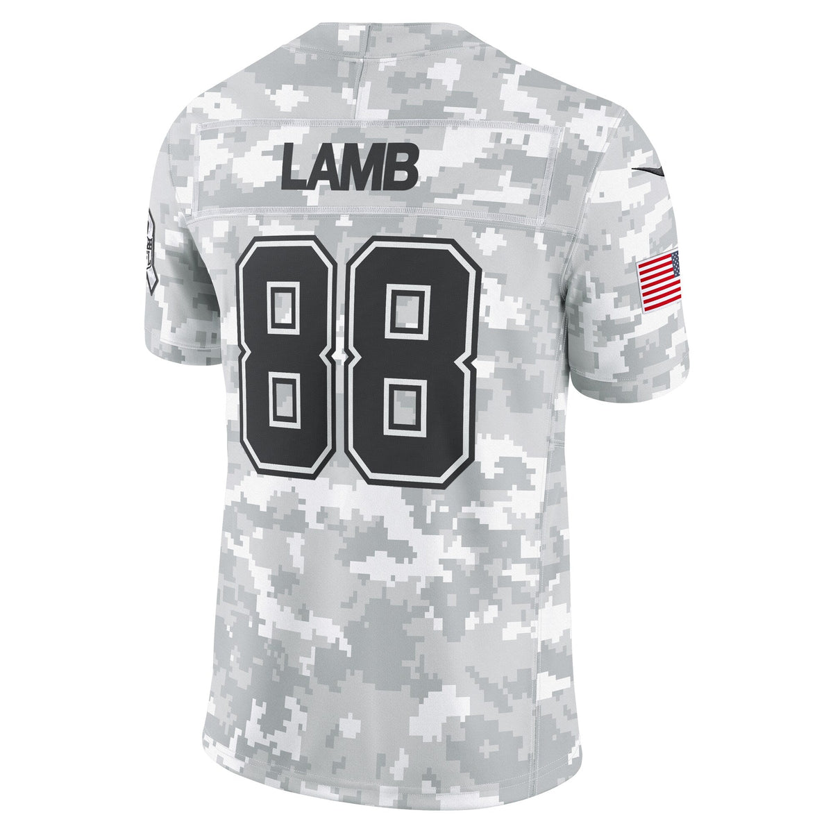 CeeDee Lamb Dallas Cowboys Nike 2024 Salute to Service Limited Jersey - Arctic Camo football jersey product view 3