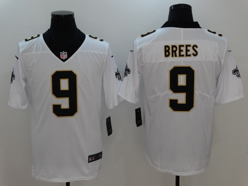 Men's New Orleans Saints #9 Drew Brees Team Jersey1 White football jersey product view 1