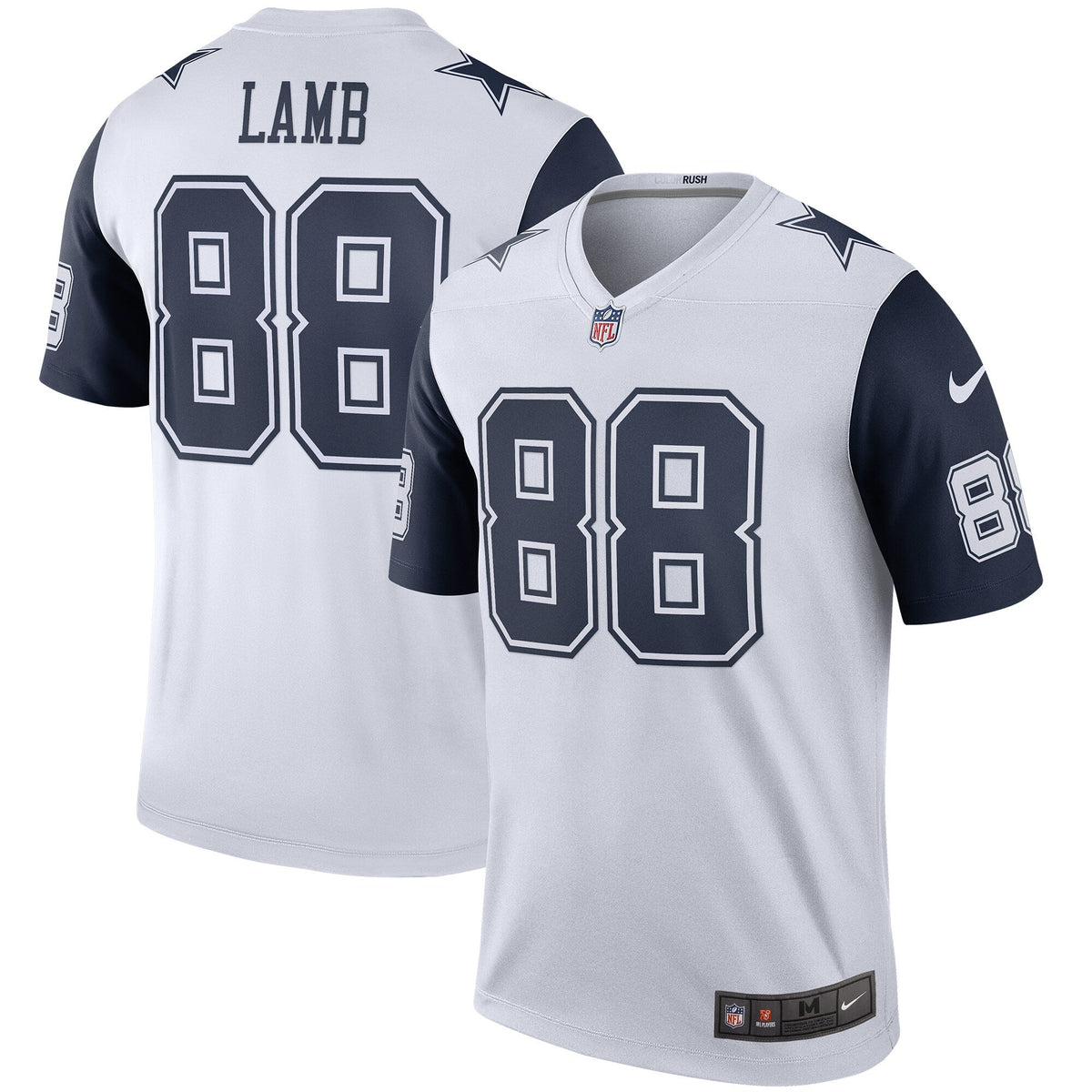 CeeDee Lamb Dallas Cowboys Nike 2nd Alternate Legend Jersey - White football jersey product view 1