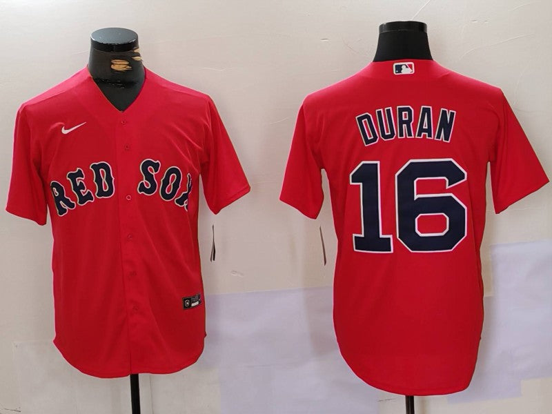 Men's Boston Red Sox Jarren Duran #16 Red Replica Player Jersey1 baseball jersey product view 1