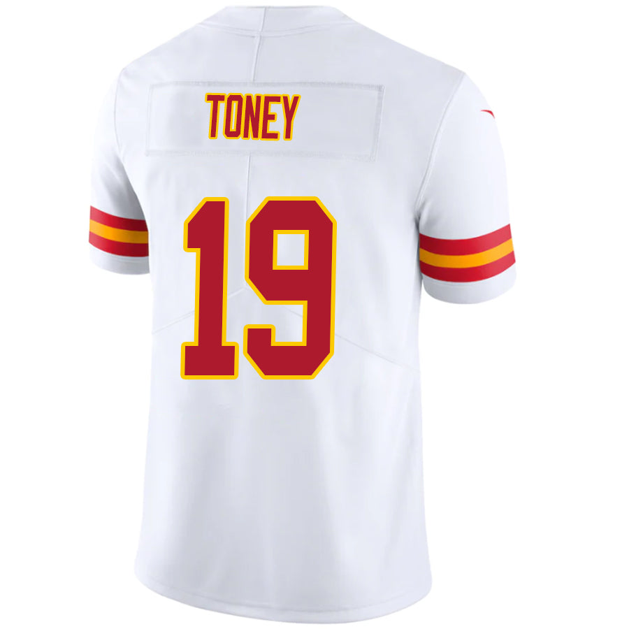 KC.Chiefs #19 Kadarius Toney White Stitched Player Vapor Game Football Jerseys football jersey product view 1