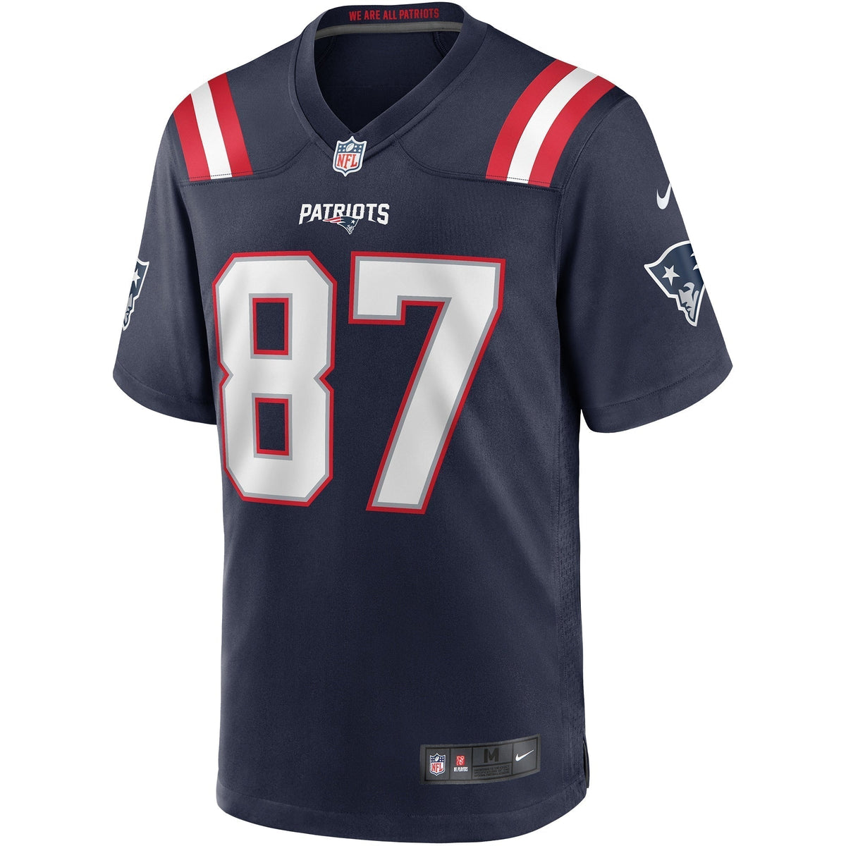 Ben Coates New England Patriots Nike Game Retired Jersey - Navy football jersey product view 2