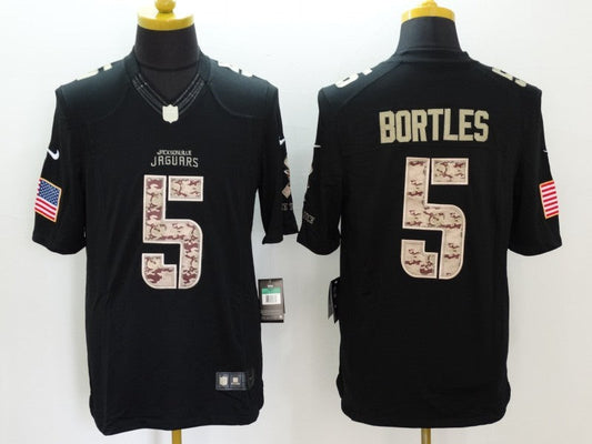 Men's Jacksonville Jaguars Blake Bortles #5 Black Game Player Jersey1 football jersey product view 1